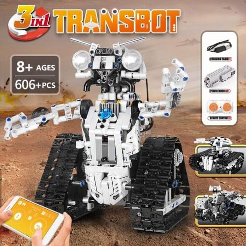 MOULD KING High-Tech Building Blocks APP Remote Control Transbot Robot Model Assembly Bricks Kids DIY Toys Christmas Gifts