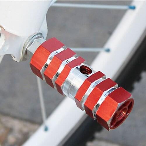 1 Pair Bicycle Pedal Mountain Bike Bicycle Hexagonal Axle Pedal Alloy Foot Stunt Pegs Non-Slip Grooves Bicycle Socle Pedal