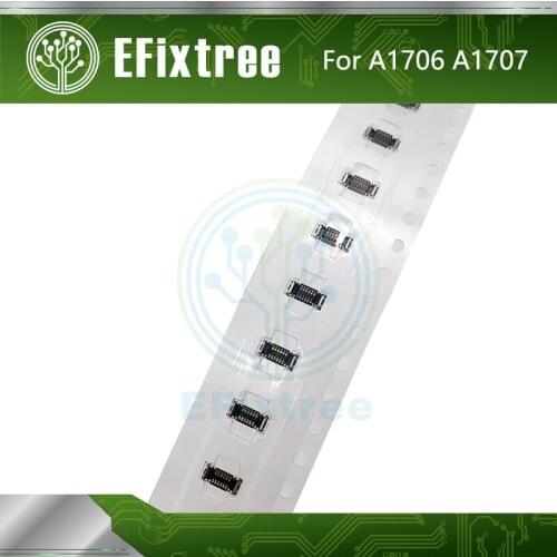 10pcs/lot Logic Board Power ON Button Connector For MacBook Pro Retina 15" 13'' A1707 A1706 2016 2017 12 Pin On The Motherboard