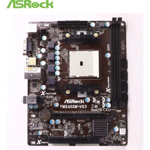 Free shipping Used for ASRock FM2A55M-VG3 supports FM2 CPU disassemble,100% tested good