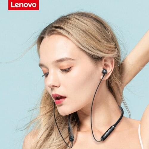 Original Lenovo HE05 Bluetooth-compatible 5.0 Neckband Wireless headphones Magnetic Headphones Sports Running IPX5 Waterproof