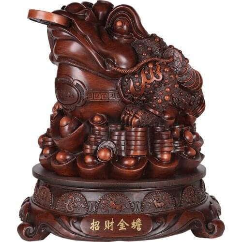 Large Lucky Three-foot Golden Toad Ornaments Office Home Craft Decoration Gifts Living Room Figurines Miniatures Ornaments