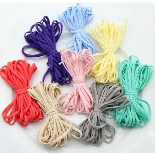 400M 3.5MM Colorful Mask Ear Cord Mask Elastic Band Mouth Mask Rope Rubber Band Tape String Clothing Ear Hanging DIY Accessories