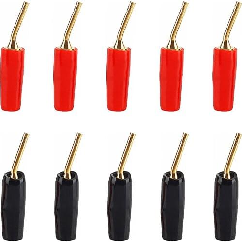 For Terminal block banana plug speaker screw lock cable connector