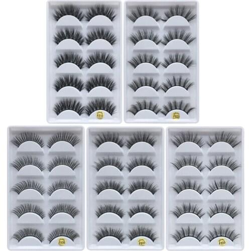 Xinleyong 25 pairs/lot Mink Eyelashes 3D Natural False Eyelashes 3d Mink Lashes Soft Eyelash Extension Makeup Kit Cilios