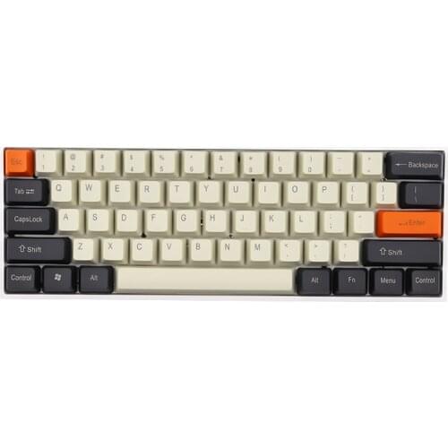 Carbon Keycaps OEM Profile PBT Mechanical Keyboard Keycap No Backlight 108 Keys Compatible with GK61/87/104