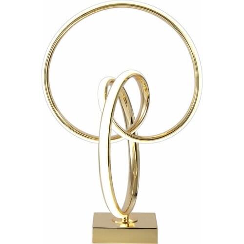 Creative Romantic Modern Goldden Led Table Lamp Art Spiral Bedroom Bedside Lighting Cafe Parlor Bar Decro Table Lights