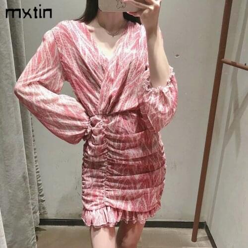 Летние шифоновые платья Mxtin China At AliExpress