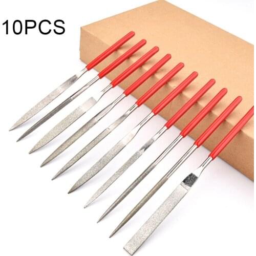 10Pcs Guitar File Fret Nut Saddle Slot Grinding File Set Luthier Repair Tool Metal Guitar Fret File Repair Tool Kit Accessories
