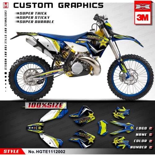 KUNGFU GRAPHICS Custom Stickers Vinyl Wraps for Husaberg TE125 TE200 TE250 TE300 TE 125 250 300 2011 2012 (Style no.HGTE1112002)