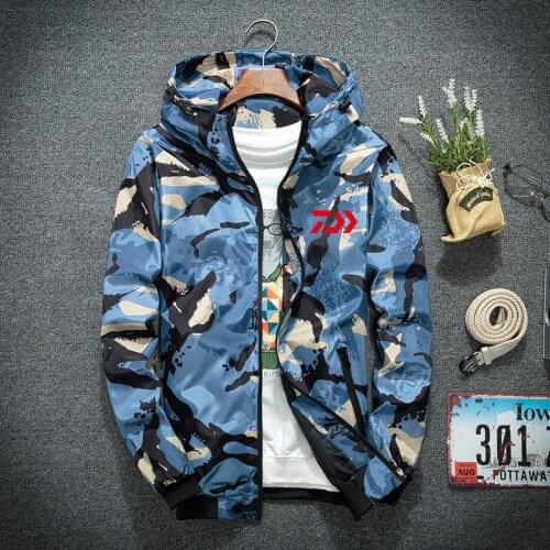 2019 New Arrival Men DAIWA Fishing Jackets Breathable Quick Dry Fishing Clothing Outdoor Camouflage Fishing Shirts Top Quality