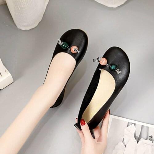 New Arrival Casual Cute Loafers Shoes Women Moccasin Woman Womens Flat Shoes Slip On Breathable Zapatos Mujer 2021 Spring Shoes