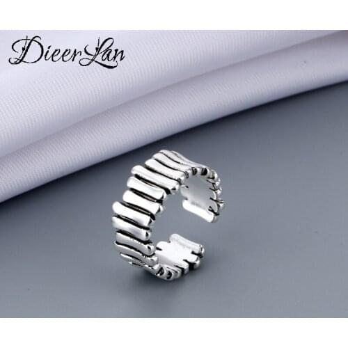 New Charming Open Lines Ring for Women Vintage Boho Party Rings Gothic Punk Jewelry Gifts for Girls 2021