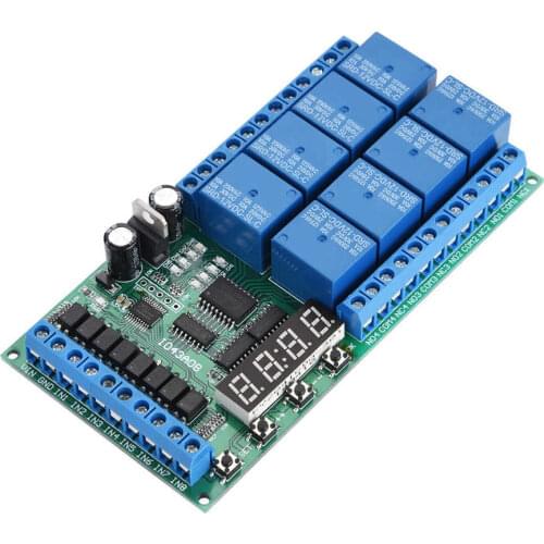 Frequency converter converter DC 12V 8CH LED Multifunction Digital Delay Time Cycle Timing Relay Switch Module solar