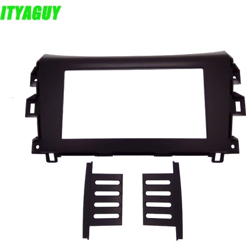 ITYAGUY Brand Double 2Din Car Radio Fascia for Nissan NP300 Navara 2014 2015 Trim Installation Kit Install Frame Dash CD Panel