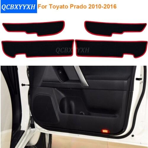 Car Styling Polyester Protector Side Edge Protection Pad Protected Anti-kick Door Mats Cover For Toyota Prado 2010-2016