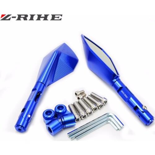 Universal Aluminum CNC motorcycle Side mirror rearview accessories For suzuki YAMAHA XJR400 XJR1200 XJR1300 XJ600 XJ6 all year