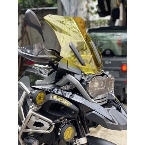 Smoke Clear yellow Motorcycle Windshield Windscreen For 2013-2018 BMW R1200GS LC ADV R1250GS