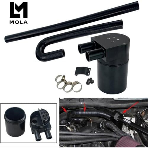 High Performance Black Aluminum Alloy Reservior Oil Catch Can Tank for BMW N54 335i 135i E90 E92 E82 2006-2010