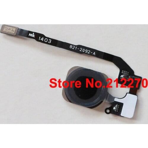 YUYOND 10pcs/lot Original New Home Button Flex Ribbon Cable Assembly for iPhone 5S Black/White/Gold