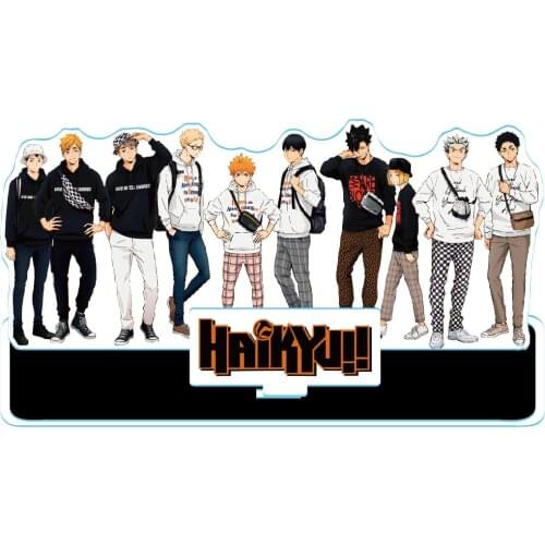 1 Pcs Cute Japan Anime Haikyuu Family Acrylic Stand Model Plate Holder Decorative Ornaments Gift for Kids Action Figure Toys