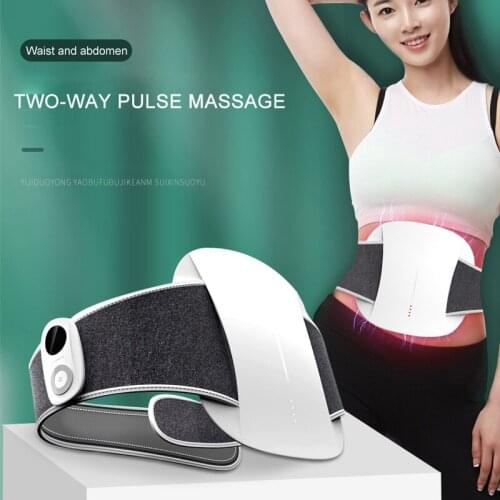 2021HotSale Waist Abdomen Massager Belt Waist Brace for Relief Dysmenorrhea Pain Menstrual Period Heated Body Massage Waist Pads