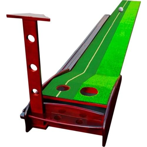 3M Solid Wood Putter Exerciser High Quality Indoor Golf Swing Practice Outdoor Sports Portable Practice Blanket Kit Pad