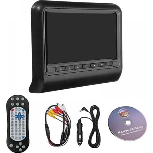 35% Hot Sales!!! Car Seat Back Headrest LCD Display 9 Inch Remote Control DVD Player Monitor