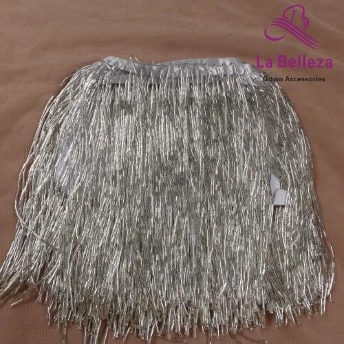 5.5yards New fashion silver/gold/black beads tassel fringe 15cm width for decoration dress/fashion designer