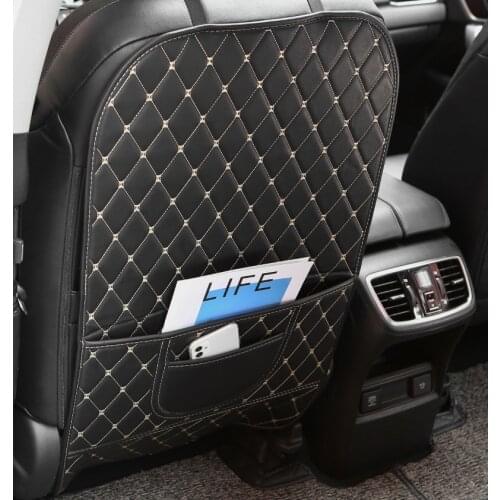 Car Seat Anti-kick Pad Child Protection Pad interior Anti-dirty Protective Pad Rear Anti-kick Grinding Leather Cover