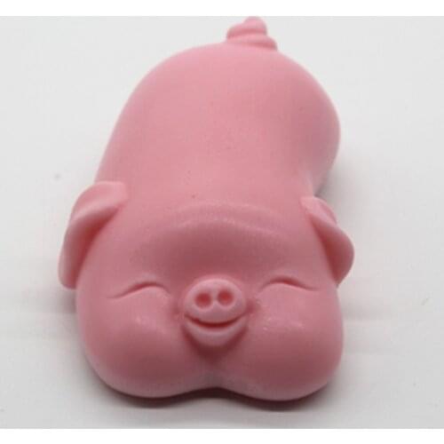 C782 Stupid Meng pig silicone cake mould soap mold baking tool kitchen tools