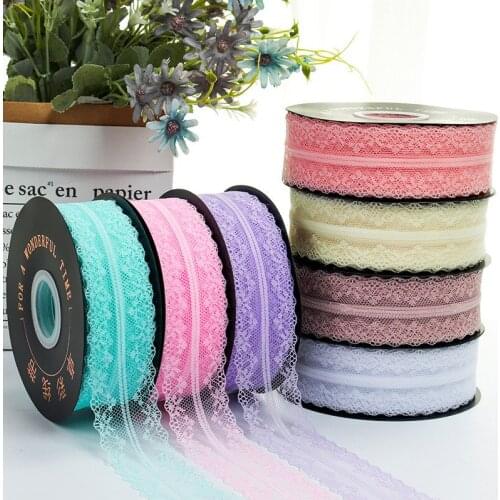 1.5" 38MM Double Sided Elastic Hollow Wavy Lace Flower DIY Handmade Flowers Gift Dressing Hair Bow Material Wedding Decoration