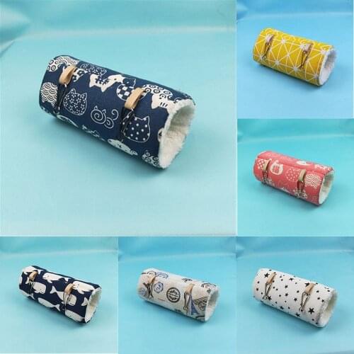 Hamster Hammock Cage Ferret Tunnel For Rat Warm Hamster Tube Toy Hanging Bed Cage For Hamster Rabbit Guinea Pig Small Animals