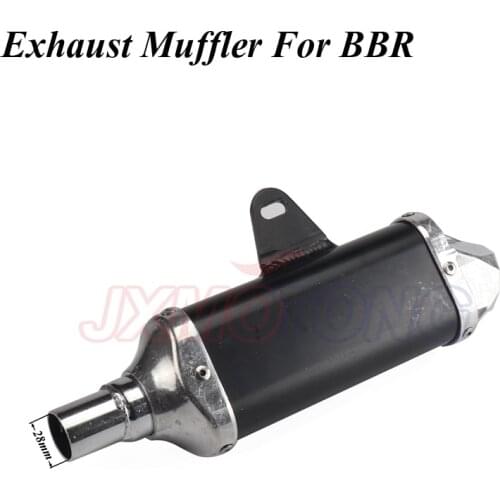 Motorcycle Exhaust pipe Muffler For BBR Style Chinese KAYO BSE Apollo Pit Bike Dirt Bike 110cc 125cc Aluminum