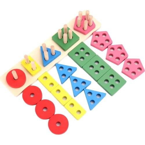 Montessori Toys For 1 2 3 Year Old Boys Girls Toddlers Wooden Sorting & Stacking Toys For Toddlers And Kids Educational Toys