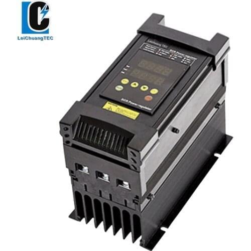 30A 3 phase 110-440VAC SCR power controller voltage regulator with RS-485 0-10V, 4-20mA, 0-5V control signal