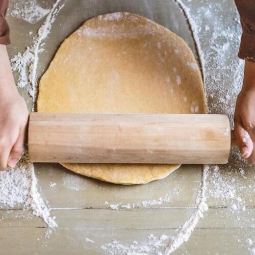 Kitchen Wood Roller Pin Fondant Cake Dough Baking Cookies Biscuit Roasting Wooden Pizza Noodle Rolling Small Gadget
