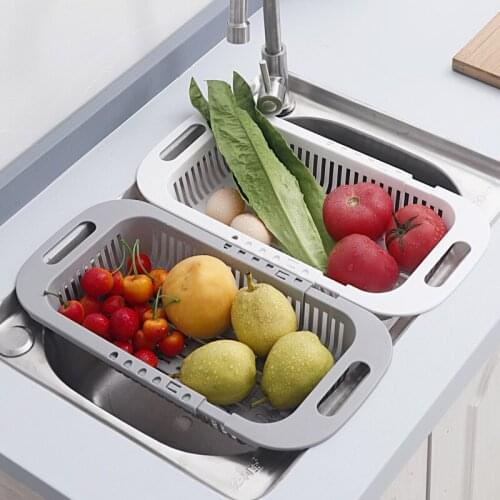 Kitchen Tool Fruits and Vegetables Leaching Rack Shelf Organizer Plastic Water Isolate Rack