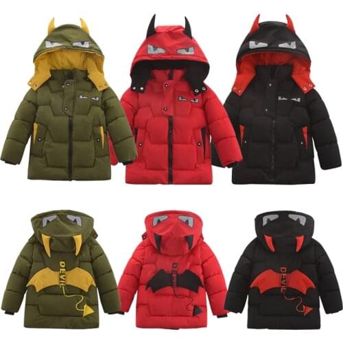 2020 Baby Boys Jacket Outwear Clothing Hooded Coat Toddler Boys Infant Overcoat Fashion Children Boys Down Zipper Jacket Coat