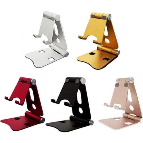 Desk Stand Mobile Phone Holder Smartphone Stand Holder Aluminum Alloy Foldable Extend Universal Mobile Phone Holder Seat