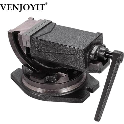 Inclinable Angle solid flat tongs 4 inch 360-degree rotary precision taper vise precision high quality flat tongs