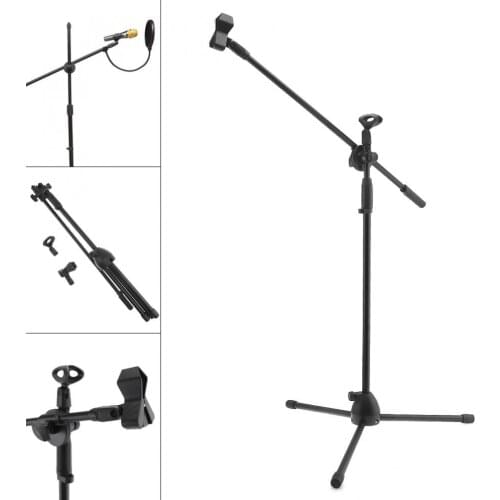 Practical Professional Swing Boom Floor Metal Stand / Microphone Holder / Microphone stand Ajustable Stage Tripod