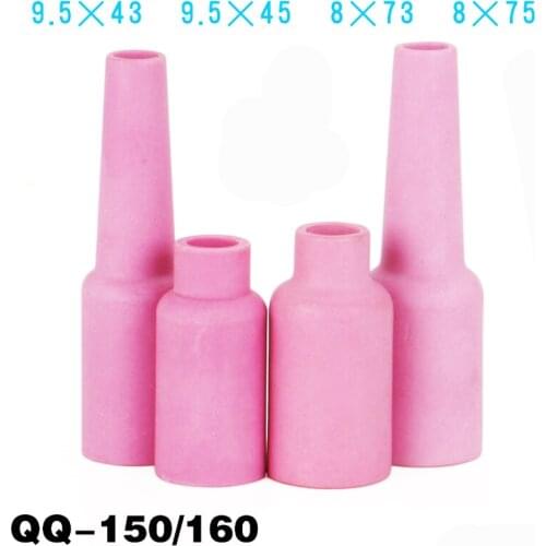 QQ150/160 TIG Welding Torch Consumables Alumina Ceramic Nozzle Gas Lens Cup Ceramic Cup Alumina Nozzle