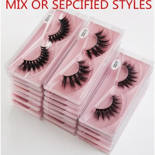 Wholesale Eyelashes 20/30/50/100pcs 3d Mink Lashes Natural Mink Eyelashes Wholesale False Eyelashes Makeup False Lashes In Bulk