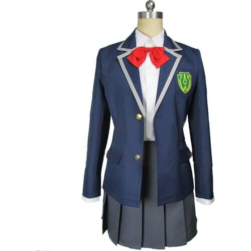 Your name Miyamizu Mitsuha School Uniform full set Cosplay Costume top+skirt+coat gift socks 11