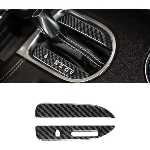 Front Center Console Gear Box Shift Panel Button Cover Trim Protector for Ford Mustang 2015 2016 2017 2018 2019 2020