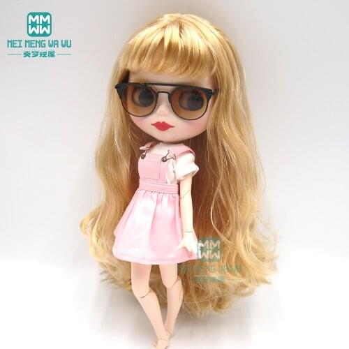 1pcs 30cm Blyth doll accessories fashion brown sunglasses