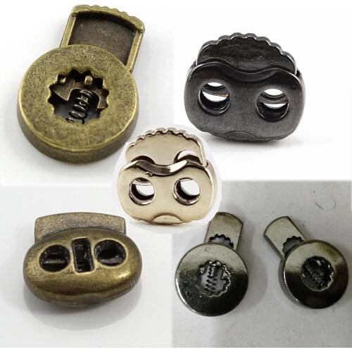 10pcs Pack Cord Lock Toggle Stopper Bean Antique Bronze Size: 18mm*8mm Toggle Clip NK233