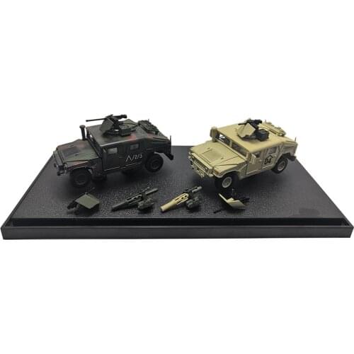 12005C Diecast Truck Model 1/72 Scale Hummer Military tank models Toys for kids collection gift two turck set