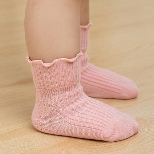 3 Pairs Lot Children Anti-slip Frilly Ruffle Long Socks For Girl Kid Toddler Cute Kawaii Cotton White Lace Sock Baby Accessories